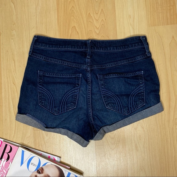 Dark Denim Hollister Jean Shorts - Picture 3 of 7